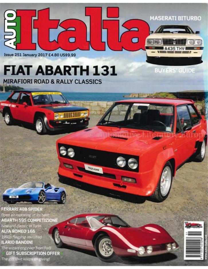 2017 AUTO ITALIA MAGAZINE 251 ENGELS, Boeken, Auto's | Folders en Tijdschriften