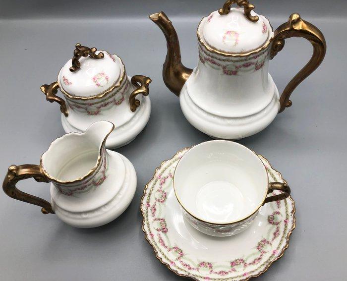 Limoges - Sigismond & Maas - Service à café (5) - Solitaire, Antiek en Kunst, Antiek | Meubels | Tafels