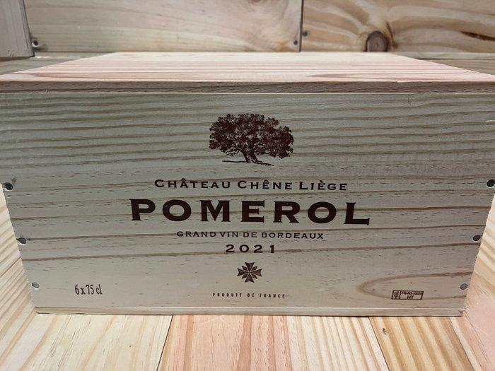 2021 Chateau Chêne Liège - Pomerol - 6 Flessen (0.75 liter), Collections, Vins