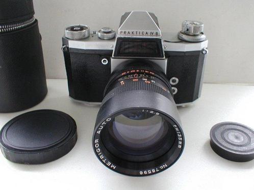 Praktica IV B reflexcamera met Metrigor 135mm F/2.8 lens, Audio, Tv en Foto, Fotocamera's Analoog