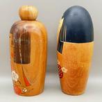Set van 2 Japanse creatieve Kokeshi-poppen door Kojo en