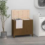 vidaXL Wasmand 88,5x44x76 cm massief grenenhout honingbruin, Huis en Inrichting, Verzenden, Nieuw