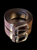 Canali - CANALI BELT IN BROWN CHAMOIS LEATHER - EXCLUSIVE -, Antiquités & Art