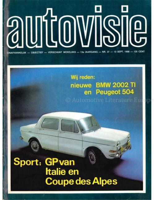 1968 AUTOVISIE MAGAZINE 37 NEDERLANDS, Livres, Autos | Brochures & Magazines