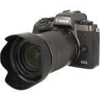 Canon EOS M5 + 18-150mm IS STM zwart occasion, Zo goed als nieuw, Verzenden
