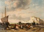 Jan Michiel Ruyten (1813-1881) - Pêcheur sur la plage des