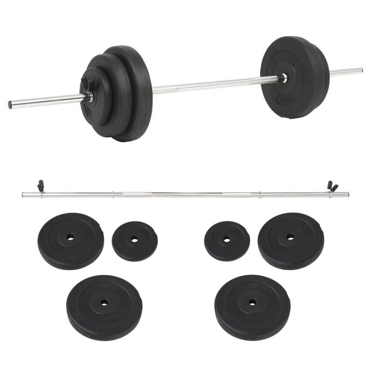 vidaXL Halterset 30 kg, Sport en Fitness, Fitnessmaterialen, Nieuw, Verzenden