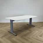 verstelbaar bureau 180x90 cm, wit - grijs, Maison & Meubles, Bureaux, Bureau