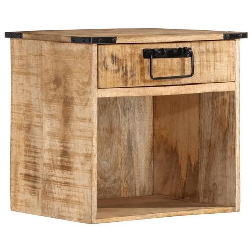 vidaXL Table de chevet 40x30x37 cm bois de manguier, Maison & Meubles, Chambre à coucher | Tables de chevet, Neuf, Envoi