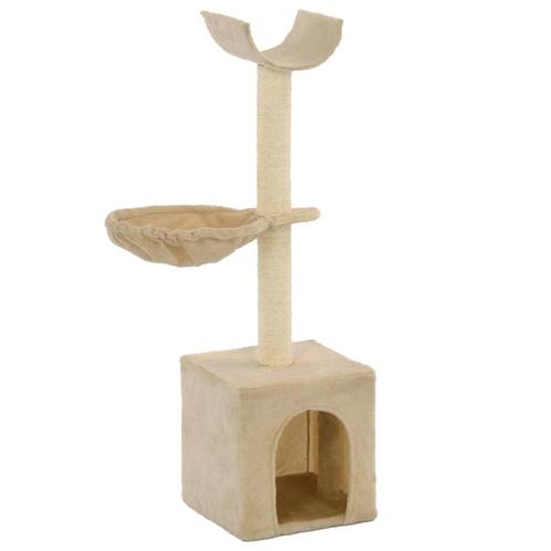 vidaXL Kattenkrabpaal met sisal krabpalen 105 cm beige, Dieren en Toebehoren, Katten-accessoires, Nieuw, Verzenden