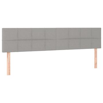 Bedhoofdborden Lichtgrijs (2 stuks) - Retour Deal - Topkw... beschikbaar voor biedingen