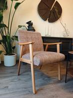 Stoel - Beuken, Katoen - Een paar mid-century modern