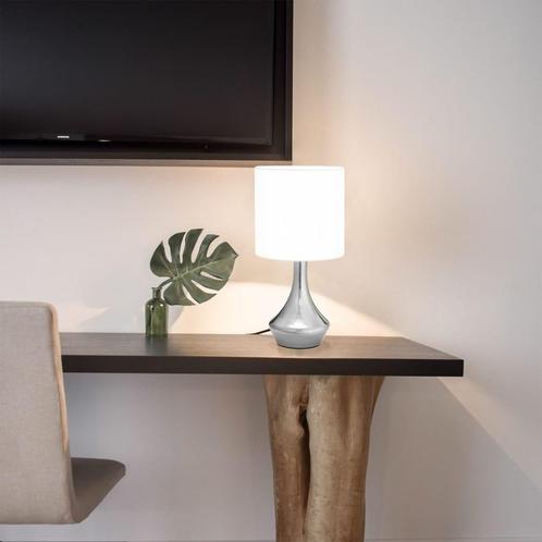 vidaXL Tafellampen 2 st met aanraakknop E14 wit, Huis en Inrichting, Lampen | Overige, Nieuw, Verzenden