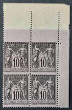 Frankrijk 1877 - Salie, 10 eetlepels zwart s. lila, type II,, Gestempeld