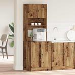vidaXL Keuken Kast met plank Oud hout 60 x 50 x 180 cm, Huis en Inrichting, Verzenden, Nieuw