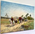 Mikhail Kraiev (1957) - Caravane arrivant dans un Oasis -