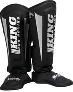 King Pro Boxing Scheenbeschermers KPB/SG REVO 7 Zwart Zilver, Sport en Fitness, Vechtsporten en Zelfverdediging, Verzenden, Nieuw