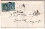 Italiaanse oude staten - Toscane  - 1855 12 maart 2+4 cr., Timbres & Monnaies, Timbres | Europe | Italie