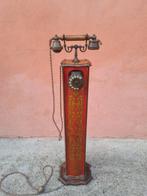 Analoge telefoon - Hout - Telefoon met kolom - decoratieve, Antiek en Kunst