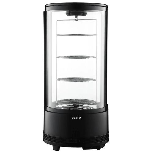 Roterende Gebaksvitrine | ELIZA | 73L | Zwart | +2°C/+12°C, Zakelijke goederen, Horeca | Keukenapparatuur, Nieuw in verpakking