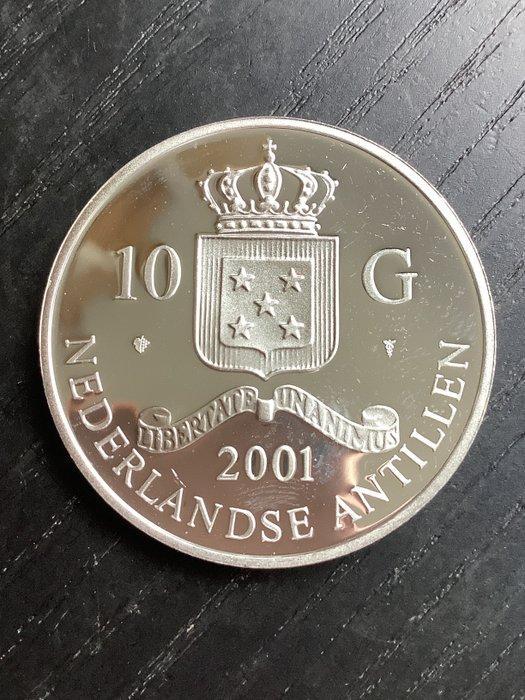 Nederlandse Antillen. 10 Gulden 2001 (Zonder Minimumprijs), Postzegels en Munten, Munten | Nederland