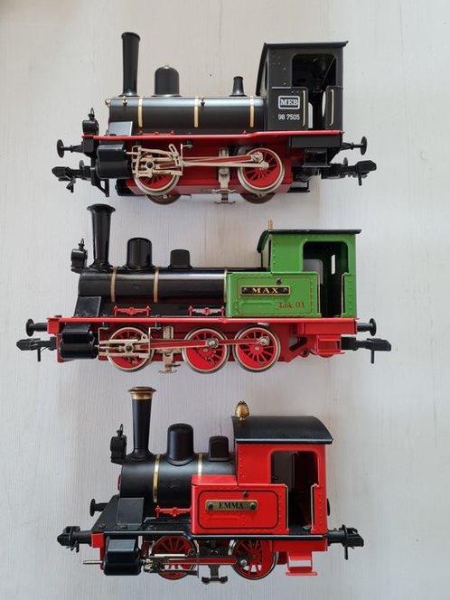 Märklin 1 - Modeltrein locomotief (3) - 3x Stoomlocomotieven, Hobby en Vrije tijd, Modeltreinen | Overige schalen