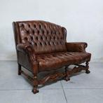 Chesterfield style - Sofa - Bergere - Leder, Hout