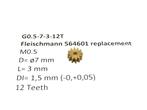 micromotor G0.5-7-3-12T tandwiel voor Fleischmann, Overige merken, Gelijkstroom, Verzenden, Overige typen