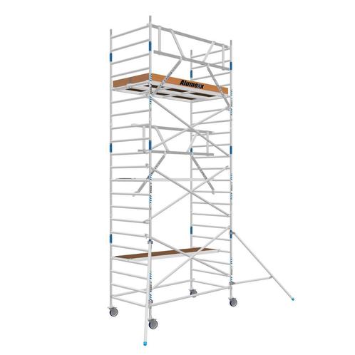ALX rolsteiger 135 x 7.2m WH met AGS voorloopleuning, Doe-het-zelf en Bouw, Steigers, Verzenden