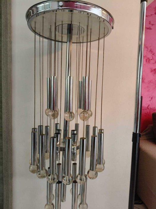 Gaetano Sciolari - Plafondlamp - Chroom, Glas, Antiek en Kunst, Antiek | Verlichting