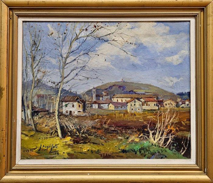 Joan Augé Solé (1927) - Rural landscape, Antiek en Kunst, Kunst | Schilderijen | Klassiek