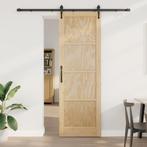 vidaXL Schuifdeur met Hardware Set ORKDALMassief Houten, Doe-het-zelf en Bouw, Verzenden, Nieuw
