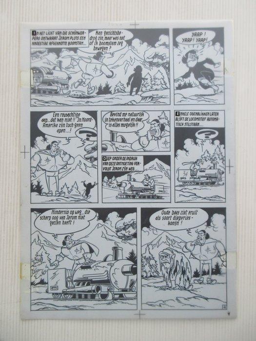 Jerom 26 - De jetis van Oregon + originele pagina (p.4) - 1, Boeken, Stripverhalen