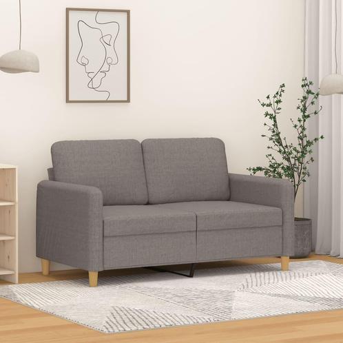vidaXL Tweezitsbank 120 cm stof taupe, Huis en Inrichting, Zetels | Zetels, Nieuw, Verzenden