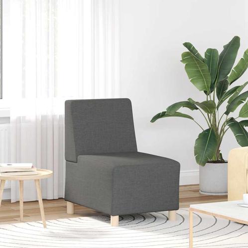 vidaXL Modulaire bank zonder armleuningen donkergrijs 55 cm, Huis en Inrichting, Zetels | Zetels, Nieuw, Verzenden