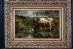 Jacques van Mourik (1879–1971) - Koe aan het Water (NO, Antiek en Kunst
