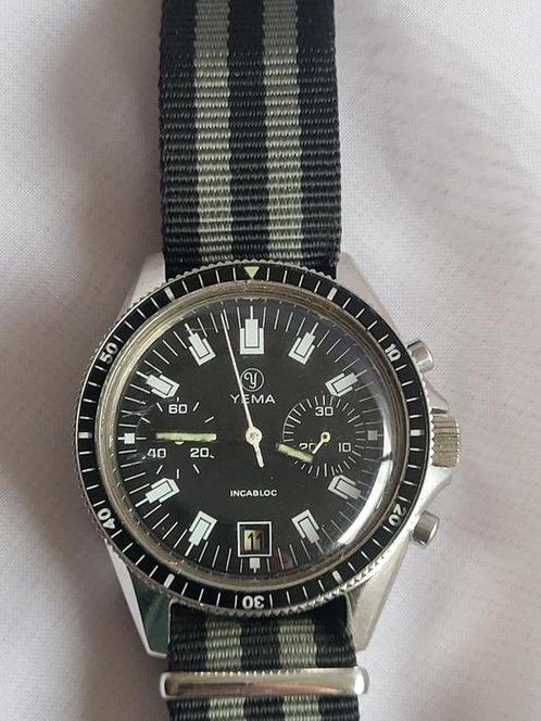 Yema - plongée cal7734 - Heren - 1970-1979, Handtassen en Accessoires, Horloges | Heren