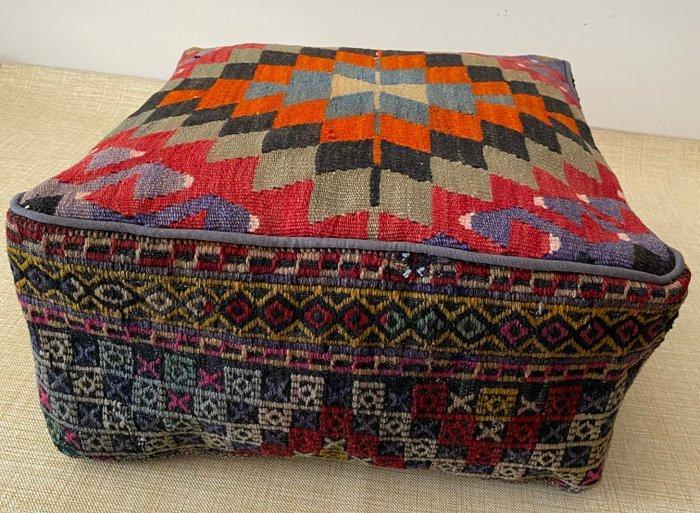 Kelim Poef - Kelim - 48 cm - 48 cm, Antiek en Kunst, Curiosa en Brocante