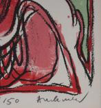 Pierre Alechinsky (1927) - Personnage surréaliste en rouge