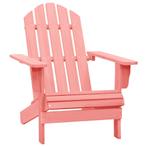 vidaXL Tuinstoel Adirondack massief vurenhout roze, Tuin en Terras, Verzenden, Nieuw