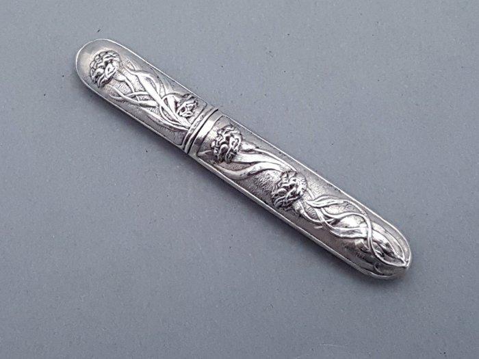 Naaldenkoker - .800 zilver - Art Nouveau, Antiek en Kunst, Kunst | Designobjecten