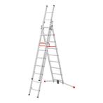 Hailo ProfiLOT S100 2x9 + 1x8 combinatieladder, Bricolage & Construction, Échelles & Escaliers, Verzenden