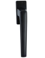 Mauer 0710 raamkruk aluminium zwart, Doe-het-zelf en Bouw, Hang- en Sluitwerk, Nieuw, Overige materialen, Klink of Kruk