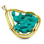 Hanger - 14 karaat Geel goud, Exclusieve Chinese 14K geel