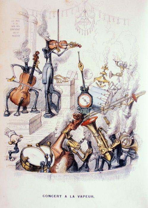 Grandville - Un Autre Monde - 1844, Antiek en Kunst, Antiek | Boeken en Manuscripten