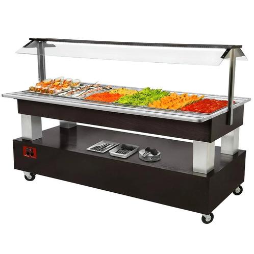 Gekoeld Buffet | GOURMET LINE | Hout/RVS | 6x 1/1 GN |, Zakelijke goederen, Horeca | Keukenapparatuur, Nieuw in verpakking, Verzenden