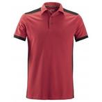 Snickers 2715 allroundwork, polo - 1604 - chili red - black