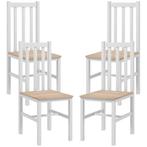 TRUUSK 4-delige Set Eetkamerstoelen - Modern Design - Massie, Verzenden, Nieuw