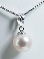 Zonder Minimumprijs - Hanger - 18 karaat Witgoud Parel -, Handtassen en Accessoires, Antieke sieraden