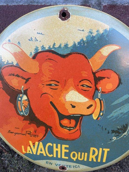 Iconisch emaille reclamebord – La Vache Qui Rit – lachende, Antiquités & Art, Antiquités | Assiettes décoratives & Carrelages